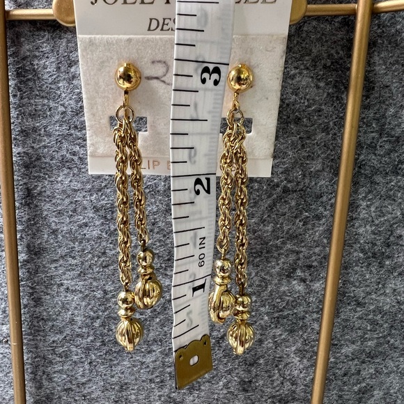 Vintage Joel Powell Designs Clip Earrings Gold - Picture 3 of 8